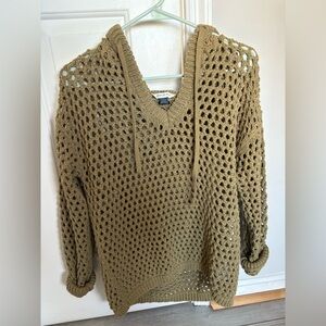 American Eagle Outfitters Olive V-Neck Sweater